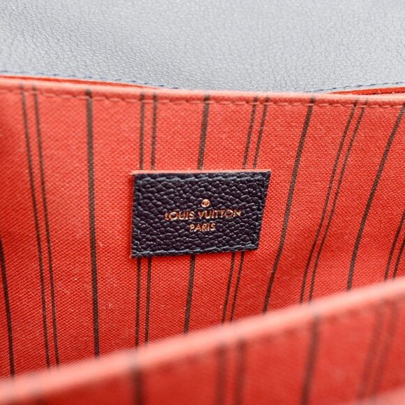 Louis Vuitton Metis Pochette Empreinte Leather Crossbody Bag Navy Blue - Picture 14 of 15